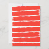 vrijgezellenfeest van de moderne bruiloft van flor kaart (Achterkant)