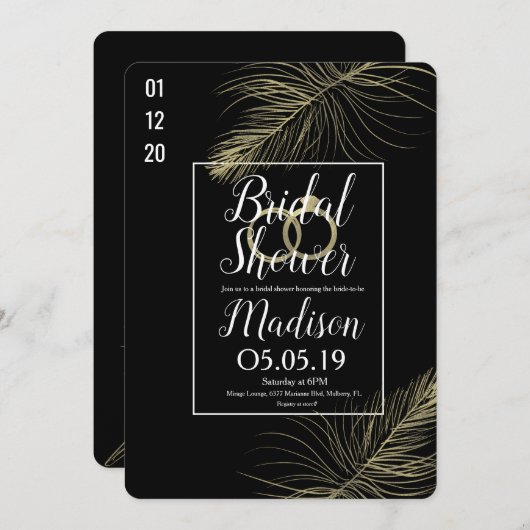 Vrijgezellenfeest van de moderne goudvetether (Gol Kaart (Voorkant / Achterkant)