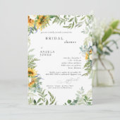 Vrijgezellenfeest van de moderne Rustische zonnebl Kaart (Staand voorkant)