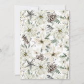 Vrijgezellenfeest van de moderne wintergroenblijve kaart (Achterkant)