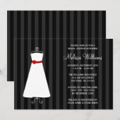 Vrijgezellenfeest van de moderne zwarte en rode ke kaart (Voorkant / Achterkant)