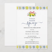 Vrijgezellenfeest van de Mosaic Tiles Lemon Mosaic Kaart (Voorkant / Achterkant)