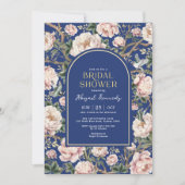 Vrijgezellenfeest van de Navy Blush Chinoiserie P Kaart (Voorkant)