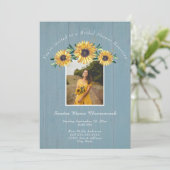 Vrijgezellenfeest van de roestbruine zonnebloem kaart (Staand voorkant)