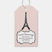 Vrijgezellenfeest van de Romance van parijs dank u Cadeaulabel (Voorkant)