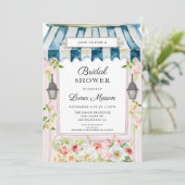 Vrijgezellenfeest van de roze en de blauwe tuin kaart (Staand voorkant)