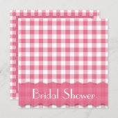 Vrijgezellenfeest van de Roze Tea Party Kaart (Voorkant / Achterkant)