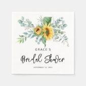 Vrijgezellenfeest van de Rustige zonnebloem Eucaly Servet (Voorkant)