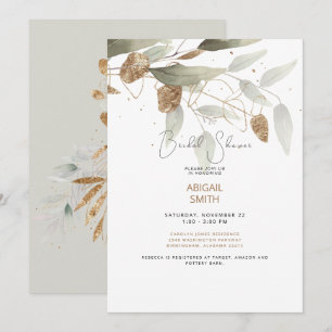 Vrijgezellenfeest van de "Sparkly Foliage" Kaart