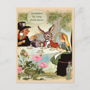 Vrijgezellenfeest van de Tea Party van Mad Hatter Kaart