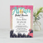 Vrijgezellenfeest van de tropische ananaspalmboom kaart (Staand voorkant)