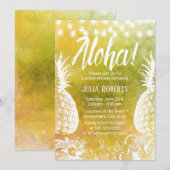 Vrijgezellenfeest van de Tropische Beach Waterverf Kaart (Voorkant / Achterkant)