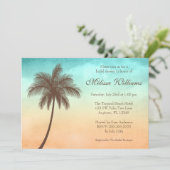 Vrijgezellenfeest van de tropische beugel kaart (Staand voorkant)