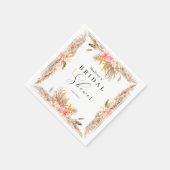 Vrijgezellenfeest van de tropische pampas servet (Hoek)