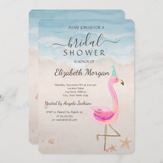 Vrijgezellenfeest van de Tropische Perzische Roze  Kaart (Voorkant / Achterkant)