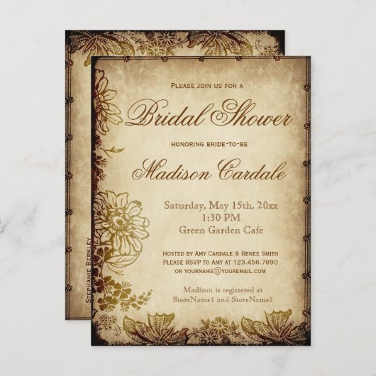  Vrijgezellenfeest van de tuin nodigt BRIEFKAARTEN (Voorkant / Achterkant)