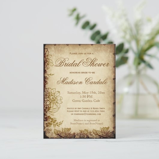  Vrijgezellenfeest van de tuin nodigt BRIEFKAARTEN (Staand voorkant)