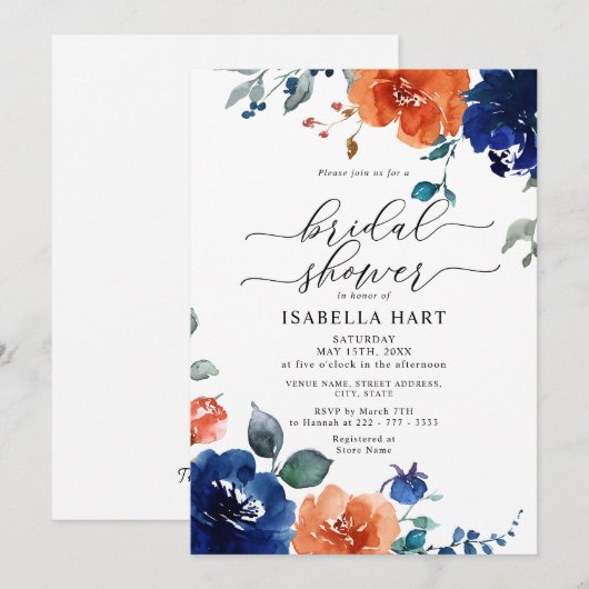 Vrijgezellenfeest van de verbrande Oranje Waterver Kaart (Voorkant / Achterkant)