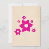  Vrijgezellenfeest van de Vlaamse marinemagenta Kaart (Achterkant)