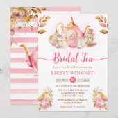 Vrijgezellenfeest van de waterverf Aardbeien Tea P Kaart (Voorkant / Achterkant)