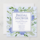 Vrijgezellenfeest van de Waterverf "Blue Hydrangea Kaart (Voorkant)