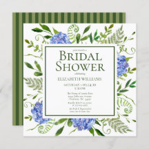 Vrijgezellenfeest van de Waterverf "Blue Hydrangea