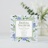 Vrijgezellenfeest van de Waterverf "Blue Hydrangea Kaart (Staand voorkant)