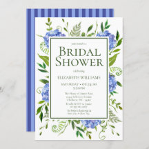 Vrijgezellenfeest van de Waterverf "Blue Hydrangea