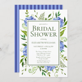 Vrijgezellenfeest van de Waterverf "Blue Hydrangea Kaart