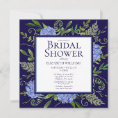 Vrijgezellenfeest van de Waterverf "Blue Hydrangea Kaart (Voorkant)