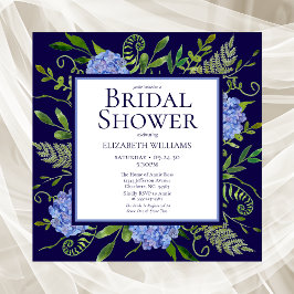 Vrijgezellenfeest van de Waterverf "Blue Hydrangea Kaart