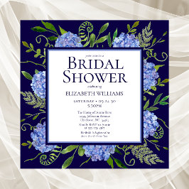 Vrijgezellenfeest van de Waterverf "Blue Hydrangea Kaart