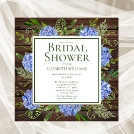 Vrijgezellenfeest van de Waterverf "Blue Hydrangea Kaart