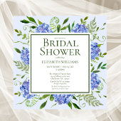 Vrijgezellenfeest van de Waterverf "Blue Hydrangea Kaart