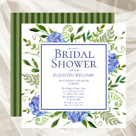 Vrijgezellenfeest van de Waterverf "Blue Hydrangea Kaart