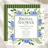 Vrijgezellenfeest van de Waterverf "Blue Hydrangea Kaart