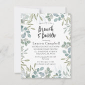 Vrijgezellenfeest van de Waterverf Brunch en Bubbl Kaart (Voorkant)