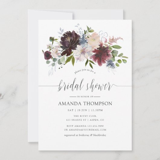 Vrijgezellenfeest van de waterverf van Bourgogne e Kaart (Voorkant)