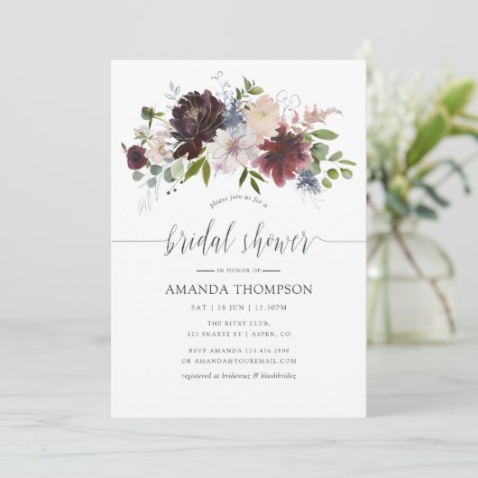 Vrijgezellenfeest van de waterverf van Bourgogne e Kaart (Staand voorkant)