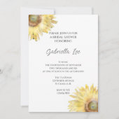 Vrijgezellenfeest van de Waterverf van Gele Zonneb Kaart (Voorkant)