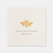 Vrijgezellenfeest van de Waterverf van Golden Bee Servet (Voorkant)