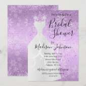 Vrijgezellenfeest van de Wintersneeuwval - Paars Kaart (Voorkant / Achterkant)