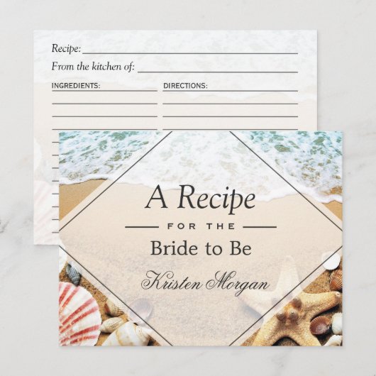 Vrijgezellenfeest van de Zandstrand van Beach Briefkaart (Voorkant / Achterkant)