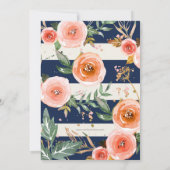 Vrijgezellenfeest van de zeemacht van het Roos Bru Kaart (Achterkant)