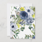 Vrijgezellenfeest van de Zeevarende Gele Witte Flo Kaart (Achterkant)