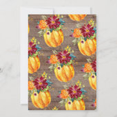 Vrijgezellenfeest van de zoethoudende herfst kaart (Achterkant)