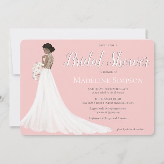 Vrijgezellenfeest van een Amerikaanse bruidbruidbr Kaart (Voorkant)