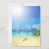 Vrijgezellenfeest van Elegant Ocean Beach Starfish Kaart (Achterkant)