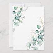 Vrijgezellenfeest van Eucalyptus Boho Greenery Kaart (Achterkant)