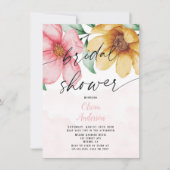 Vrijgezellenfeest van flaconroze en geel Florence Kaart (Voorkant)